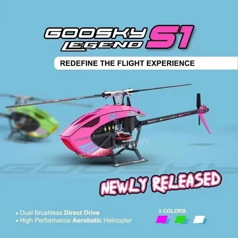 Goosky-3D Stunt Duplo Brushless Motor, Motor de acionamento direto, Flybarless Direct-Drive Helicóptero RC, Brinquedos Presentes, S1 Bnf Rtf 6ch