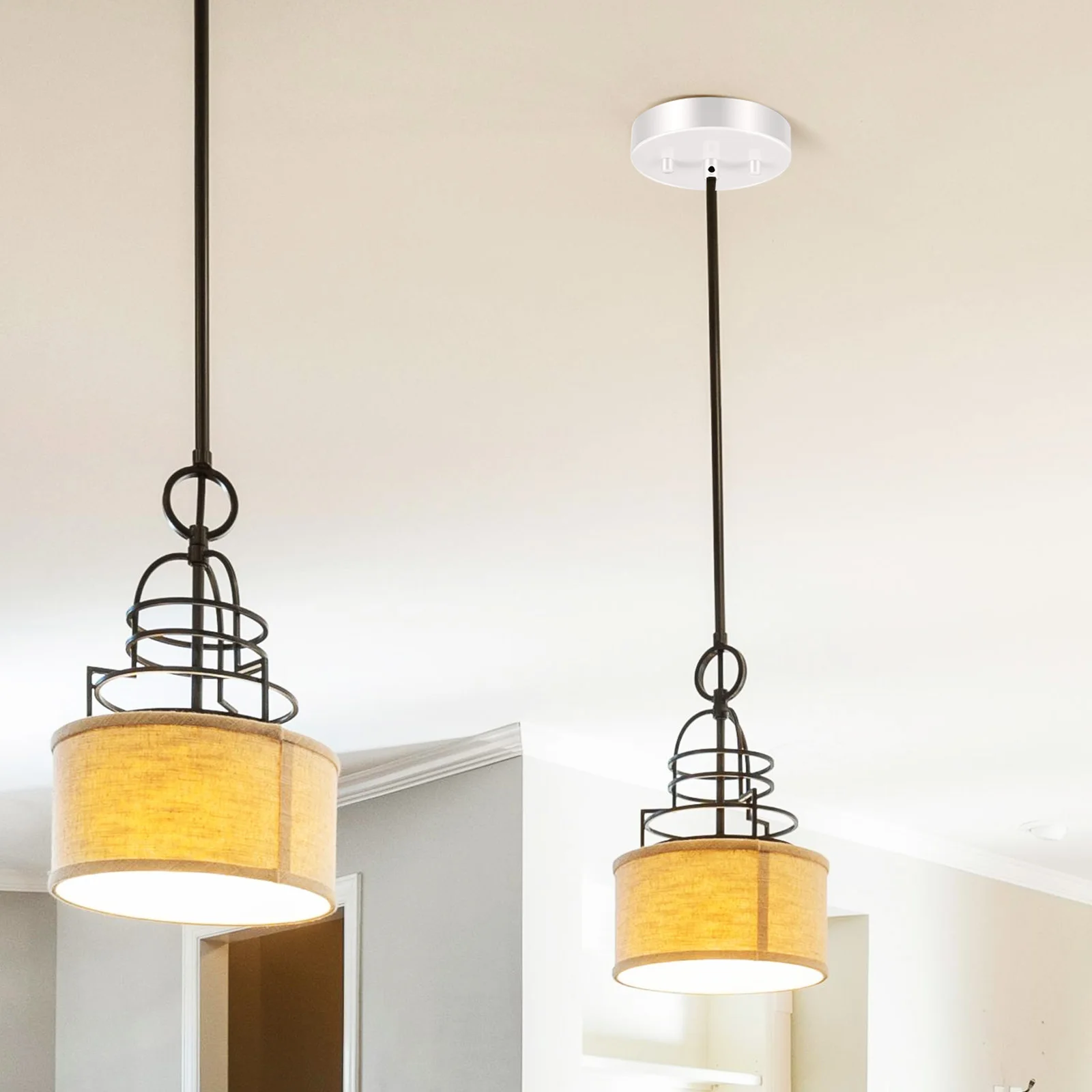 

Cover Accessories White Chandelier Canopy Plate Pendant Light Ceiling Canopy Hanging Bracket Replacement For Wall Lamp