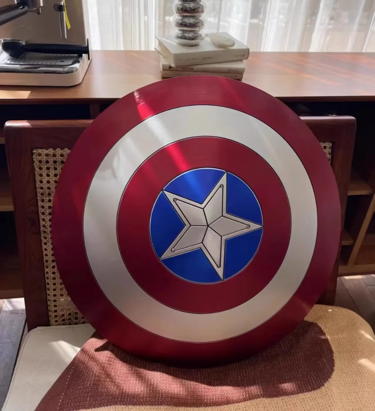 60Cm Cosplay Superheld Captain America Shield Premium Versie Model Plastic Wapens Kostuum Fancy Dress Party Podium Cadeau Speelgoed