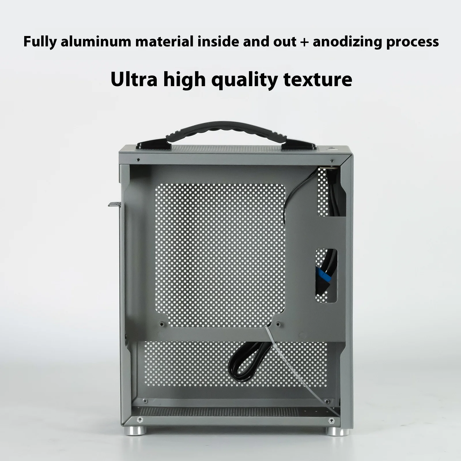 P20 Portable A4 Portable Host SFX Power Supply Mini Compact Ultra-Small All-Aluminum ITX Case