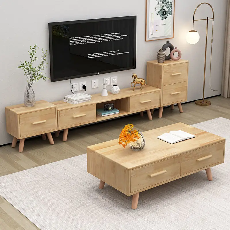 

Wall Wood Small Tv Stand Standing Minimalistic Luxury Drawer Mobilias Tv Table Floor Mobile Tv Soggiorno Furniture Living Room