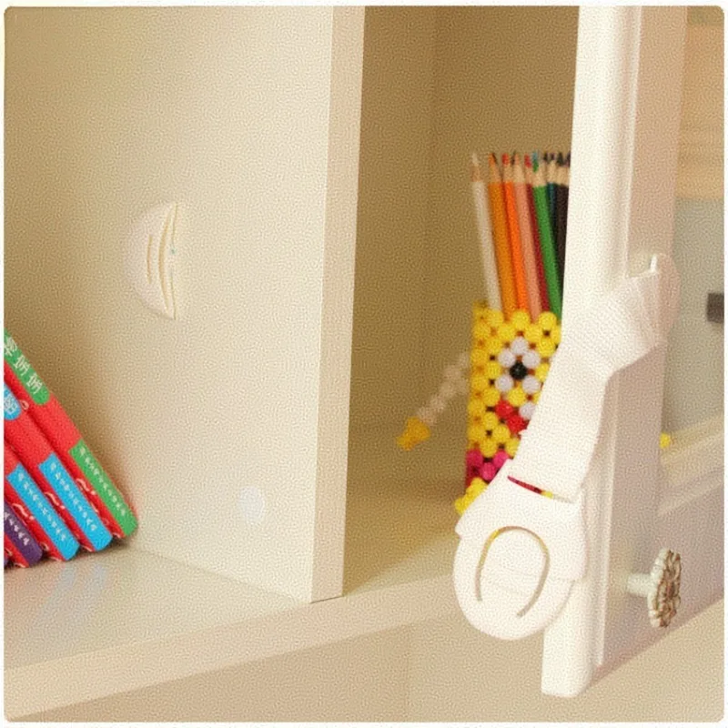 

Coffee Black White Baby Safety Lock Child Toddler Cabinet Drawer & Fridge Locks Protection Straps for Kids Furniture Security