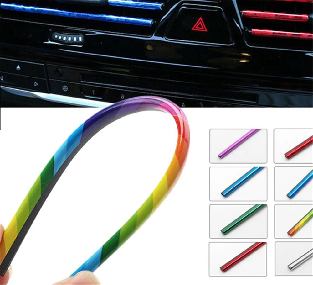 car Air Conditioning ventilate Outlet Trim Strip for Kia ProCeed Optima K900 Sportage Sorento Sedona Avante Sonata Santafe