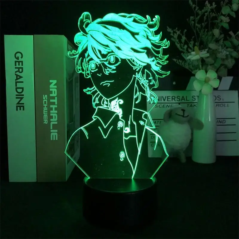 Veilleuse 3D Anime Hanemiya Kazutora TakBoys, 7 couleurs, budgétaire LED, lampe de table, décoration de chambre, cadeaux pour enfants, chaud