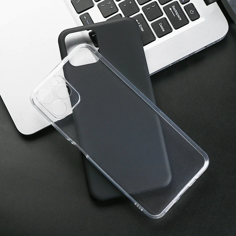 Etui TPU do Blackview A95 A55 Pro Miękkie silikonowe etui do Blackview Oscal C60 TPU Czarna przezroczysta obudowa telefonu zapobiegająca upadkom