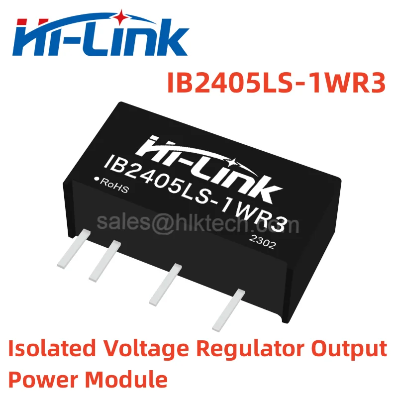 Hilink معزولة الجهد المنظم ، وحدة امدادات الطاقة الناتج ، 24 فولت إلى 5 فولت ، 15 فولت ، 24 فولت تيار مستمر ، IB2405LS-1WR3 ، IB2424LS-1WR3 ، 5 قطعة لكل مجموعة