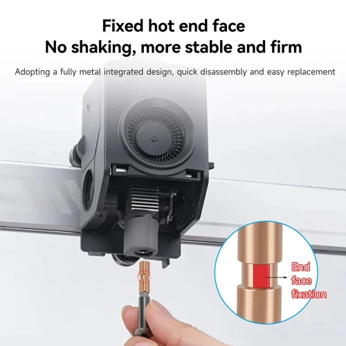 Imagen 2 del producto Para Anycubic Kobra 3 Max Hotend 0,4 0,6 0,8mm hotend para Kobra 3 Max Combo boquilla de acero endurecido integrada de intercambio rápido