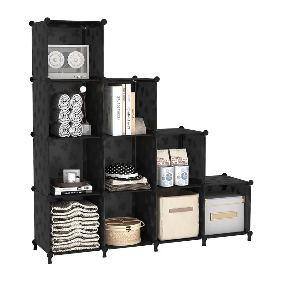 

Полки для хранения кубов, органайзер для шкафа, органайзер для кубических полок с перегородкой, пластиковый книжный шкаф «сделай сам», книжная полка для спальни, гостиной