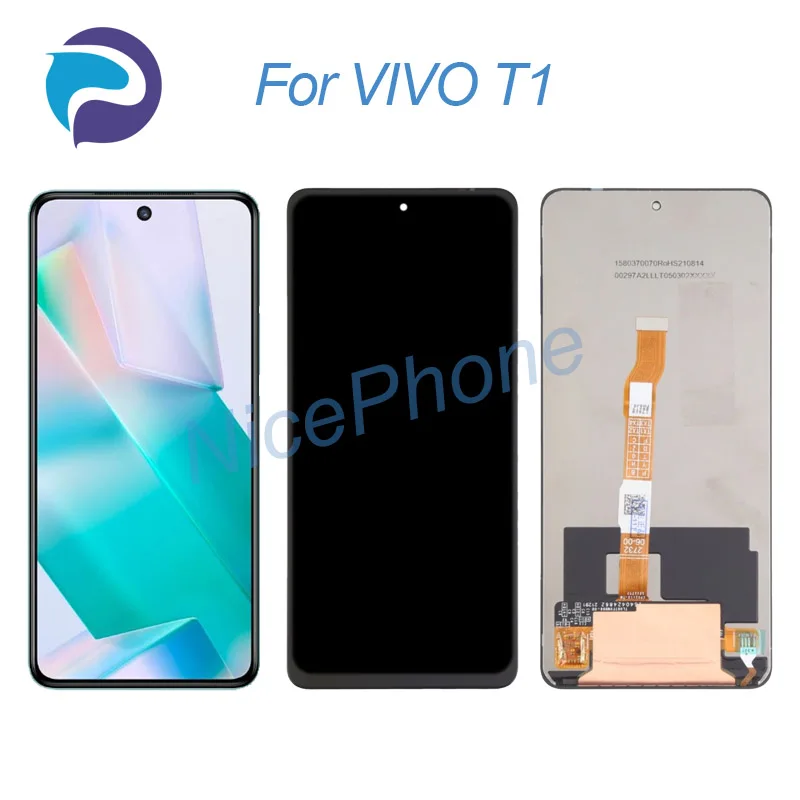 for VIVO T1 LCD Screen + Touch Digitizer Display 2400*1080 V2207A For VIVO T1 LCD Screen Display