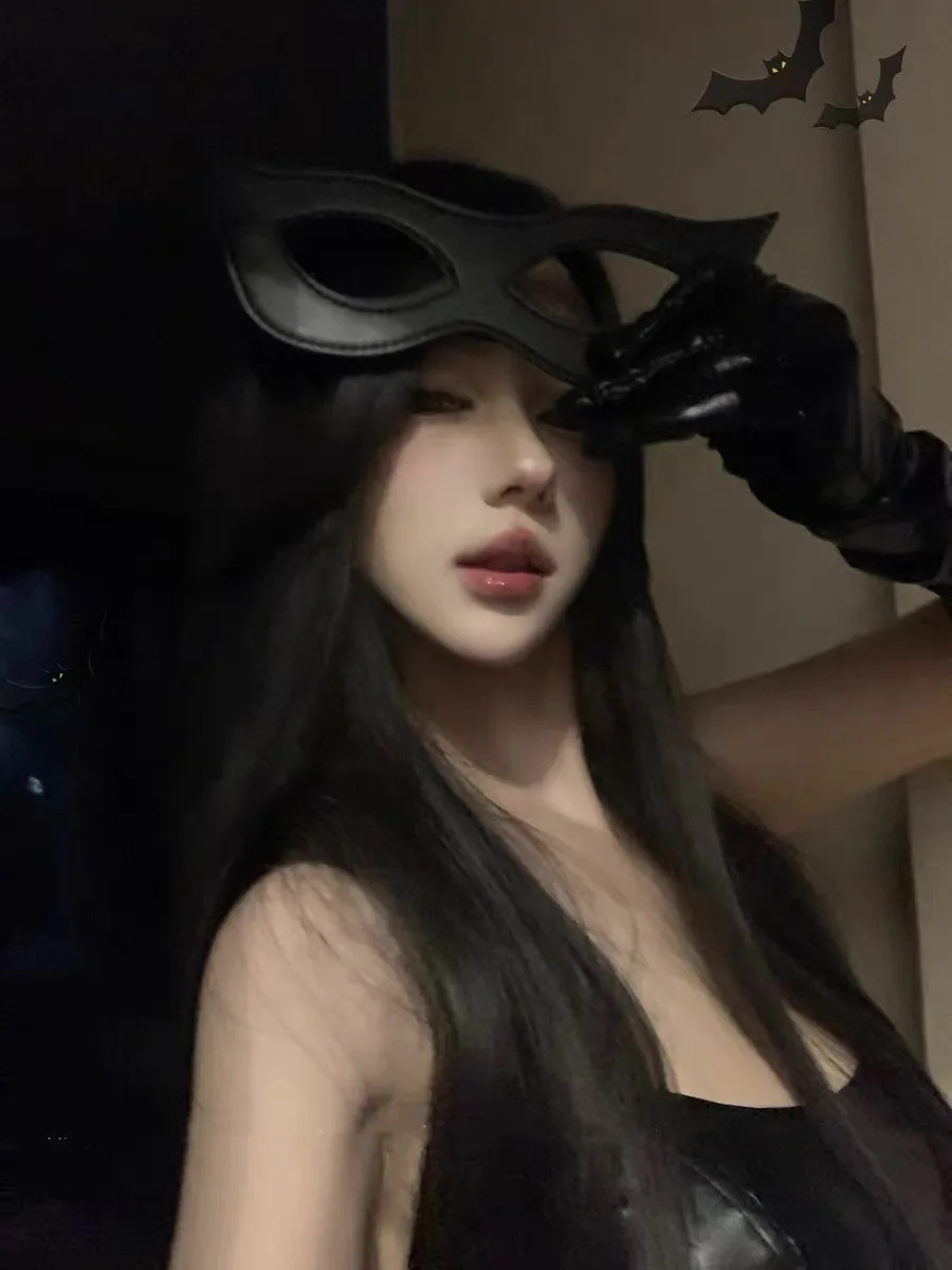 مثير بو الجلود تنورة ضيقة الملابس الداخلية دور اللعب الظلام شخصية الشيطان الصغير تأثيري تنورة قصيرة ملابس الهالوين فريدة من نوعها