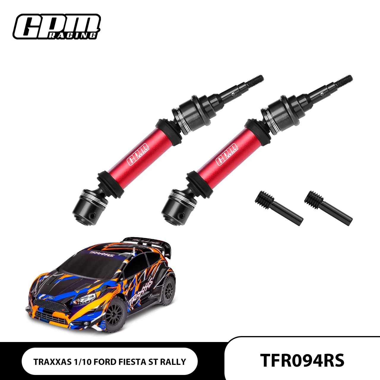 

GPM 4140, углеродистая сталь + сплав, задний приводной вал Cvd для TRAXXAS 1/10 Ford Fiesta St Rally Vxl