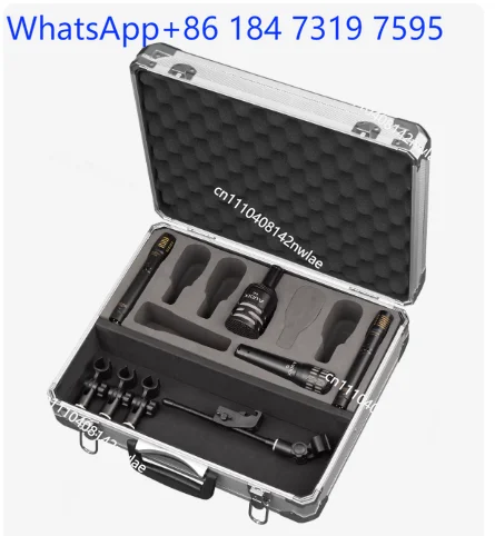 Durable Metal Wireless Drum Microphone Set Audix Dp7 Portable Stage Karaoke Vocal Mic Kit