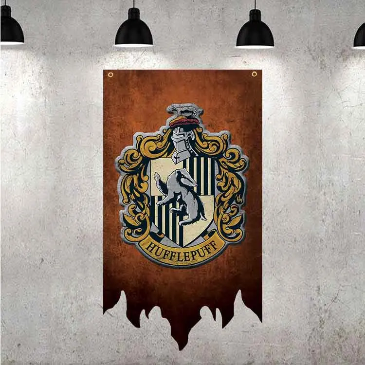 30*50CM Harries Hogwarts College Decorative Flag Shabby Styles Potters Gryffindor Halloween Party Supplies Decoration Banner