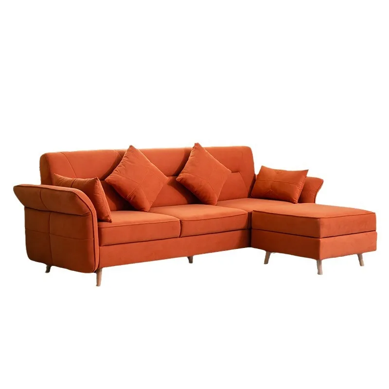 

Lazy diary sofa small apartment modern simple Nordic living room sofa three-person Internet celebrity concubine chair sofa bed