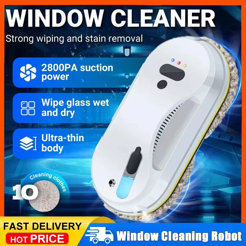 

Automatic Water Jet Window Cleaner Large Suction Glass Cleaning Robot Remote Control Large Suction Glass Cleaning Robot
