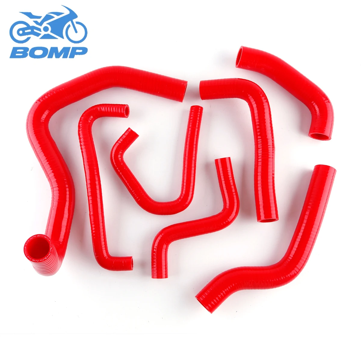 Para kawasaki zx6r zx6 zx 6r 600 ninja 2007 2008 mangueiras de radiador de silicone kit tubulação 7 pçs 10 cores