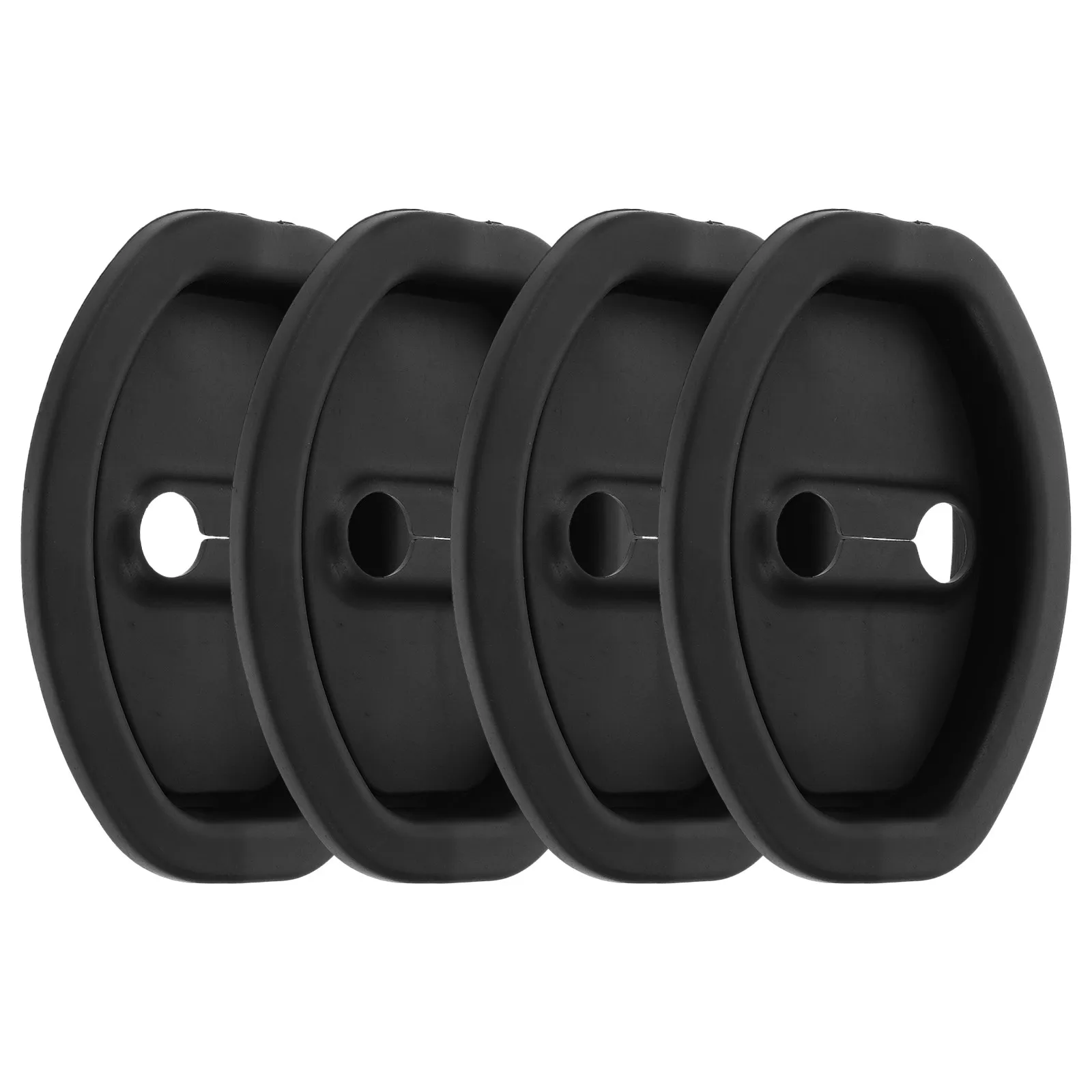 Silicone Car Door Latch Cover 4 Pack Thickened Scratch Resistant Lock Protector Universal Auto Accessory