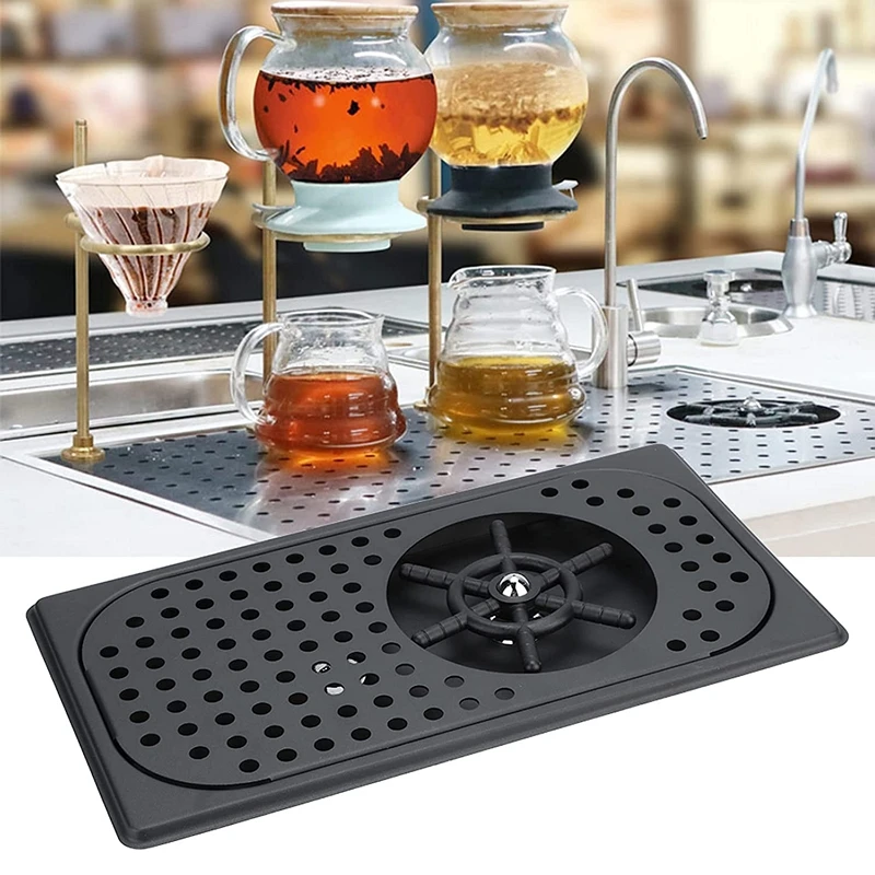 

Pitcher Rinser Stainless Steel Automatic Cup Washer Bar Glass Rinser Drain and Drip Tray For Coffee Beer Milk Tea Cup Cleaner