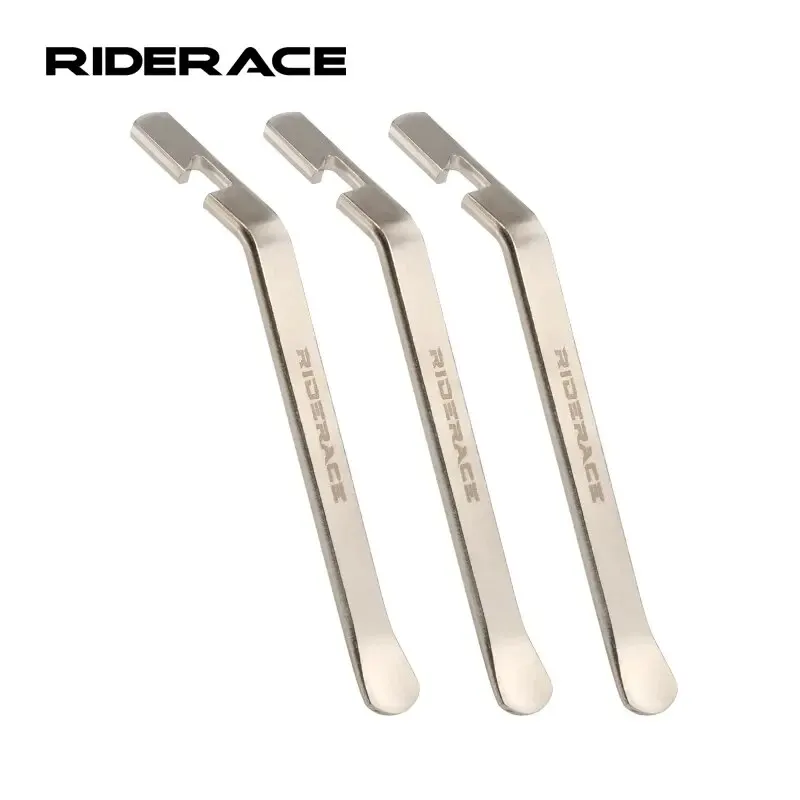 RIDERACE 3 szt. Dźwignia do opon rowerowych naprawa rur narzędzia serwisowe obróbka cieplna ze stali węglowej otwieracz do opon rowerowych Crow Bar Remover