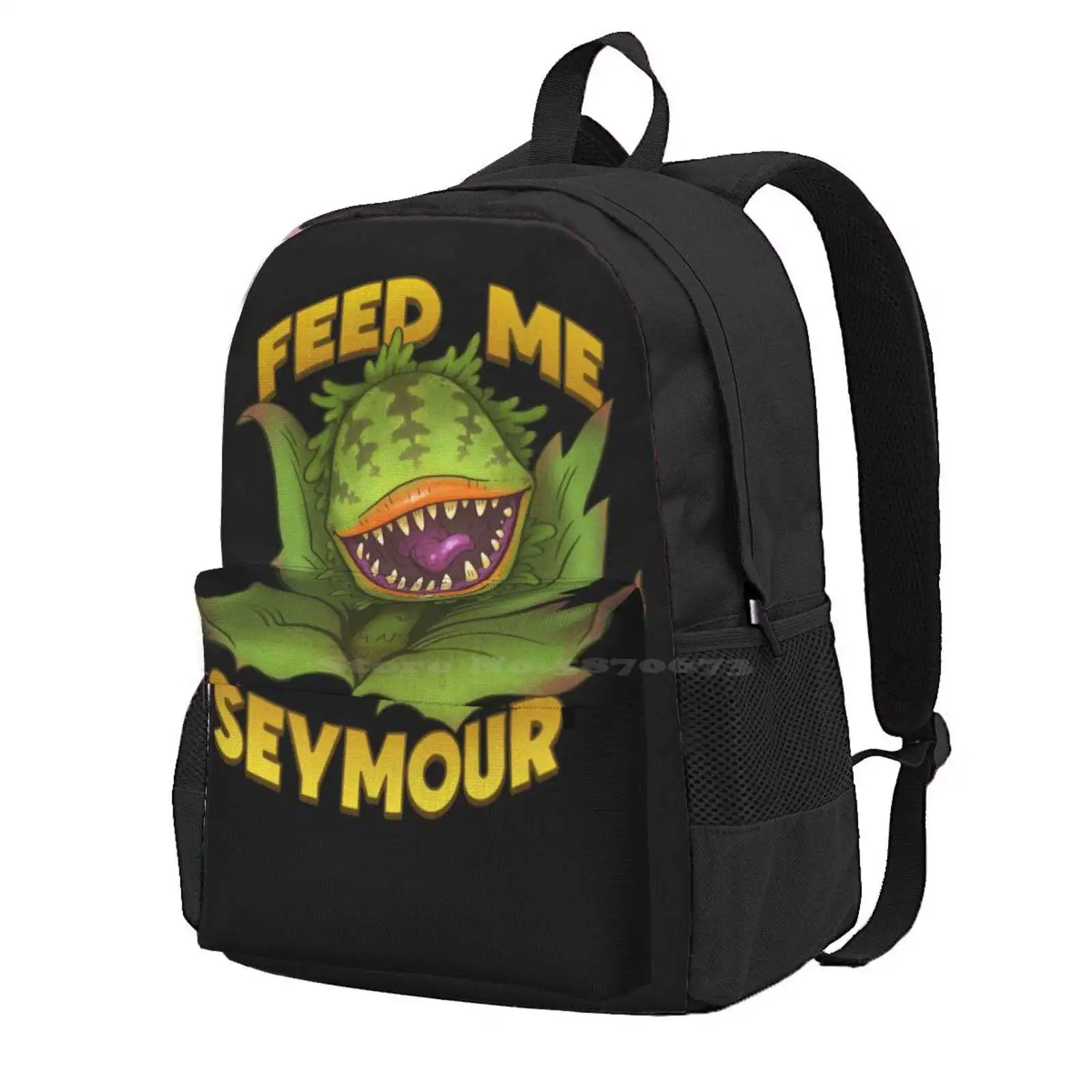 Big Bad Mother Hot Sale Schoolbag Backpack Fashion Bags Little Shop Of Horrors 1980S Plant Nostalgia Audrey Ii 80S Movies Feed