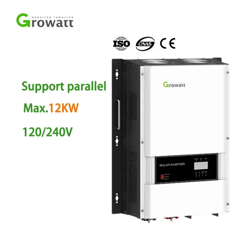 

GROWATT Split Phase 12kw Off Grid SPF12KT DVM Inversor Dual 120v 240v 4kva 5kw 6kw 8kw 10kw PV 12 Kva Solar Panel Inverter