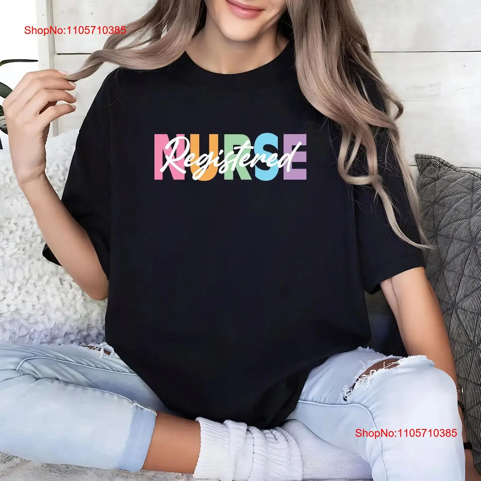Registered Nurse T Shirt Rn Funny Nursing Life Week vintage Washed Soft fashion Comfortable Versatile Top For Everyday Wear