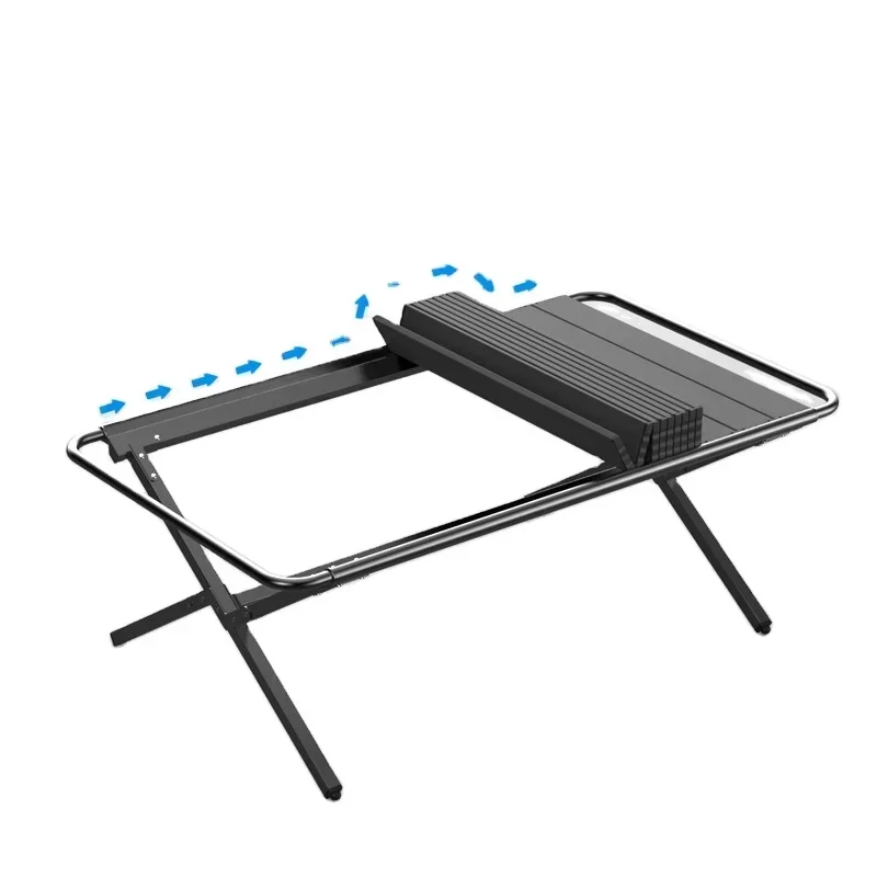 Small Folding Table with Benches, Large Square, Modern, Outdoor Camping, Picnic, Hot Sale