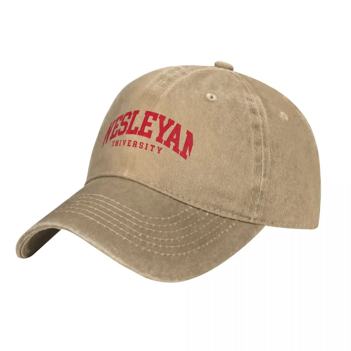 wesleyan university - college font curved Cap Cowboy Hat new in the hat cap designer man hat Women's