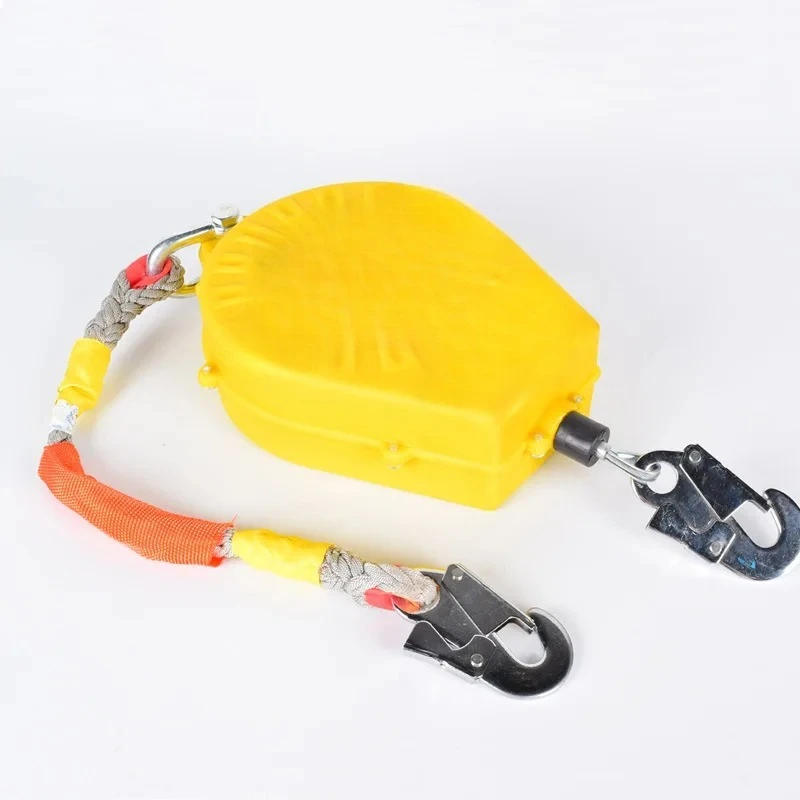 

Fall Arrestor 3m/5m/10m Protection Alloy Steel Protector Dual Self-Locking High-Altitude Speed-Differential Locking