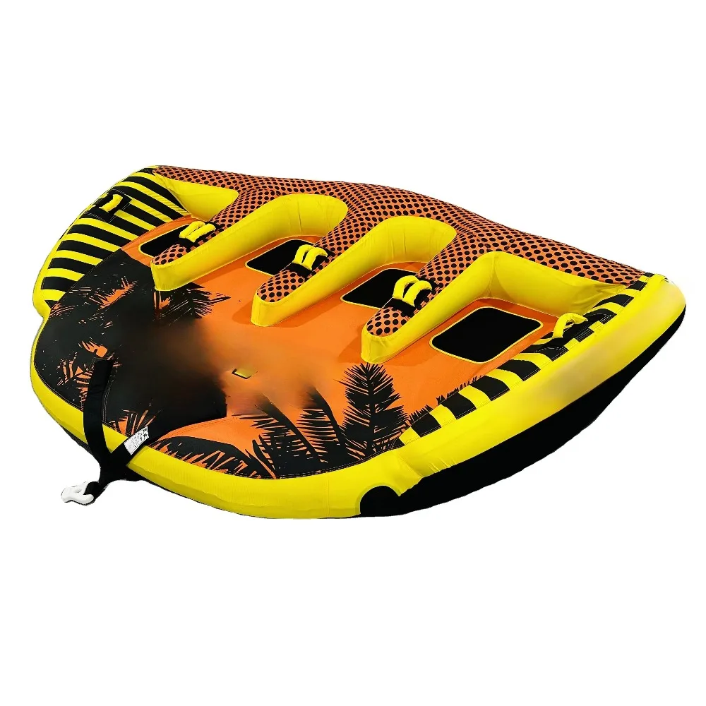

Custom New Design Good Quality Water Sport Games Inflatable Flying Ski Towable Tubes for Boating 4P