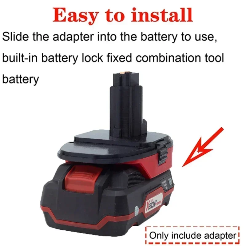 Battery Adapter for Lidl PARKSIDE X20V Li-Ion to DEWALT Nickel Battery Adapter Compatible with DEWALT Nickel Tool Range