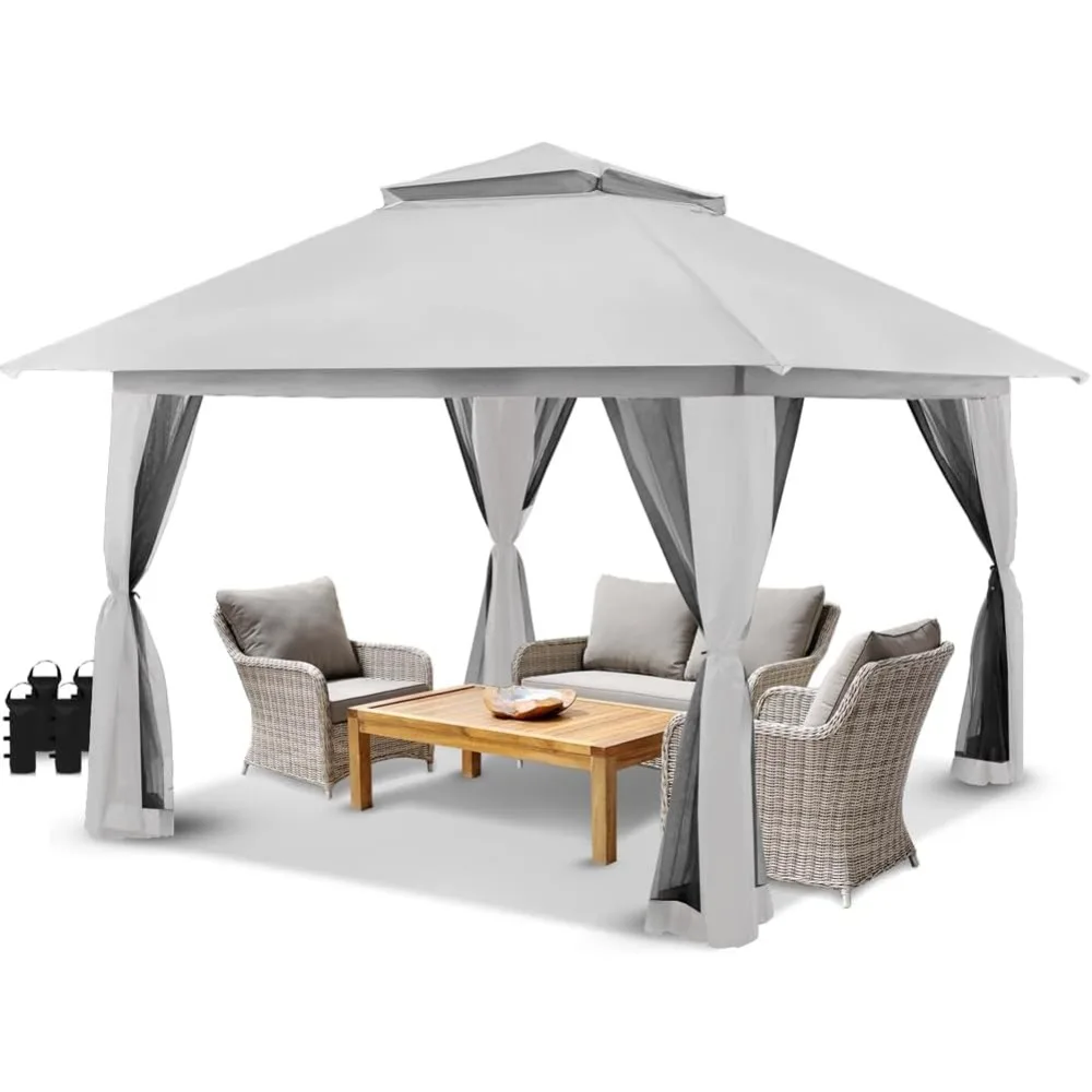 13x13 Up Gazebo, Canopy Tent, Gazebos on Clearance - Outdoor Gazebo for Backyard & Patio Furniture - Carpa Up Tent