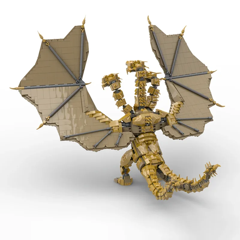 1935 pçs moc rei ghidorah modelo blocos de construção arquitetura diy ideia criativa educação brinquedo tijolo crianças presente natal aniversário
