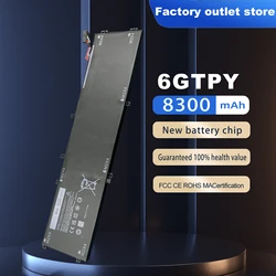 6GTPY akumulator do laptopa dla batteruj Voor Dell XPS 15 9570 9560 7590 Voor Dell precyzja 5520 serii 5530