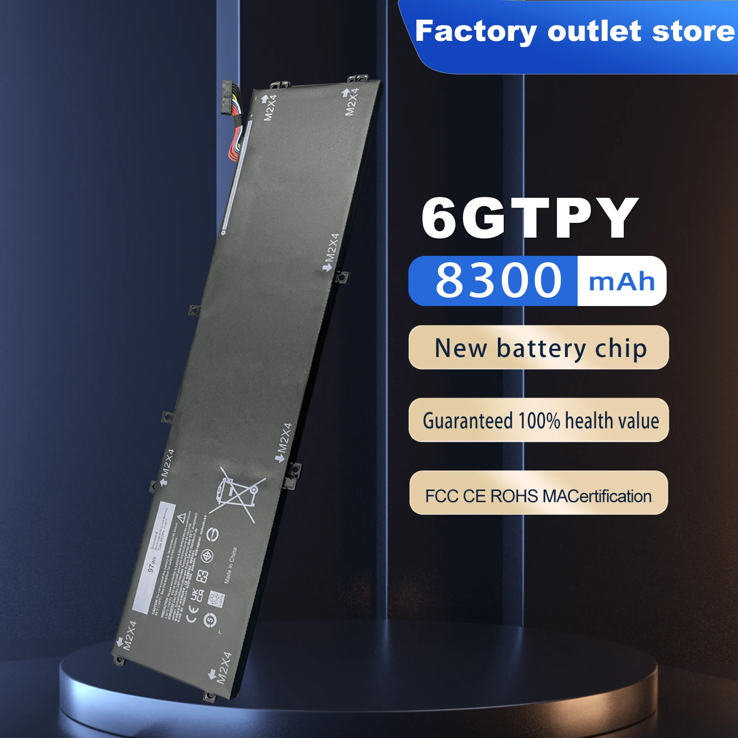 Bateria do Portátil gb para Dell Xps 15 9570 9560 7590 Precisão 5520 5530 Series