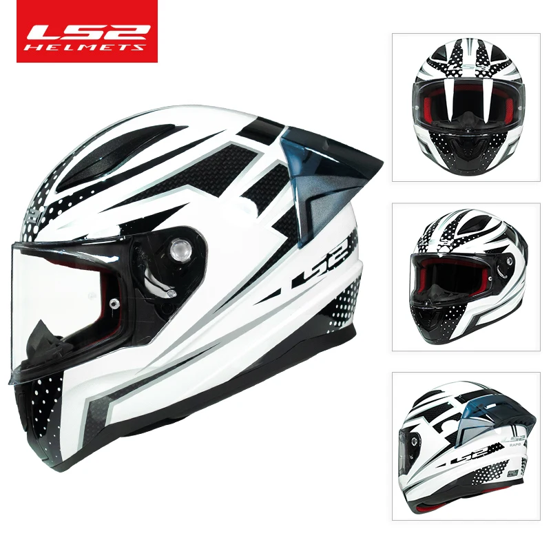 

Original LS2 Motorcycle Full Helmet Children's Scooter Helmet Adult Motorcycle Riding Helmet FF353 casco moto cascos para moto