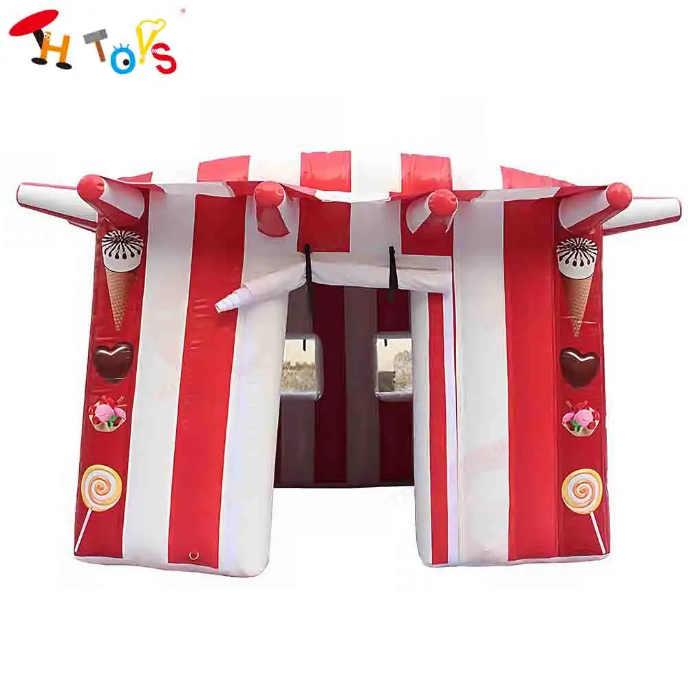 

3x3m Candy Booth Inflatable Snack Booth for Drinks Icr-cream Blow Up Inflatable Selling Booths Lawn Tent