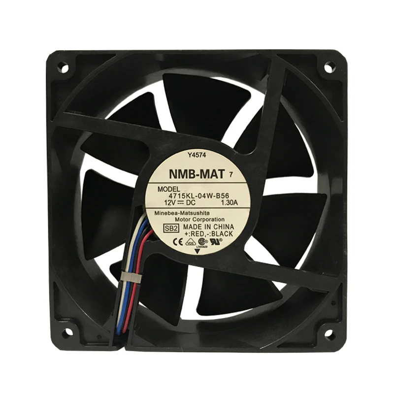 4715KL-04W-B56 12038 DC12V 1.1A 12.5W 120x120 x38MM  DC Cooling Fan