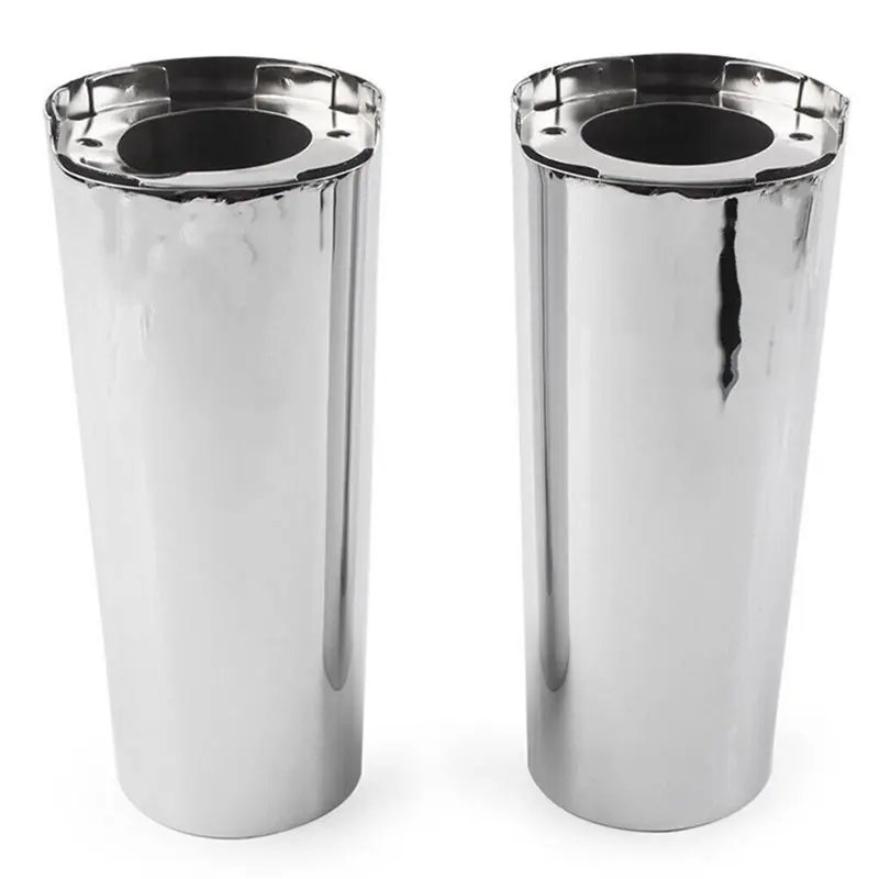 For Electra Tri Glide FLHX 2 Inch For Smooth Fork Tube Slider Covers Cowbells-A91R