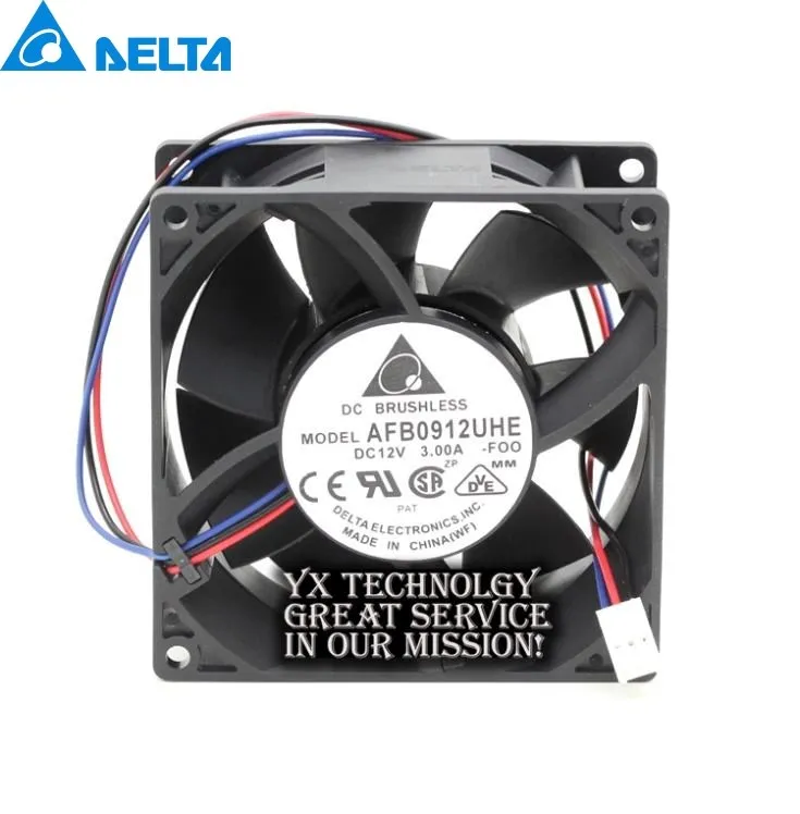 

For Delta AFB0912UHE-F00 9238 12v 3.0A server cooling fan speed 92*92*38MM