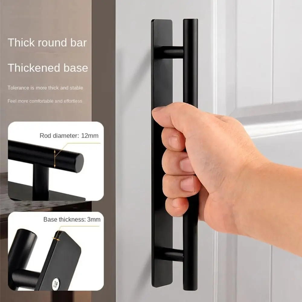 Aluminium Alloy Door Handle New Punch-free Self-Adhesive Sliding Door Knob Hardware Multifunctional Door Handlebar Door