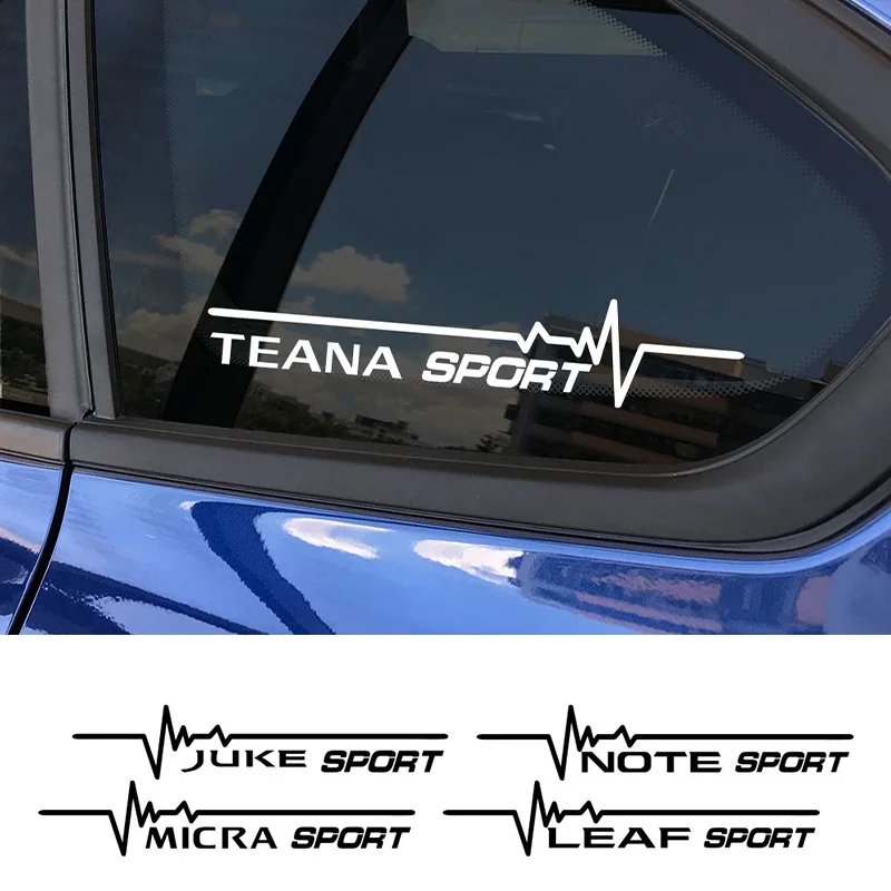 For Nissan Qashqai Juke Leaf Pulsar Sentra Maxima Micra XTrail Patrol Murano Tiida Tenna Altima Car Window Stickers Accessories