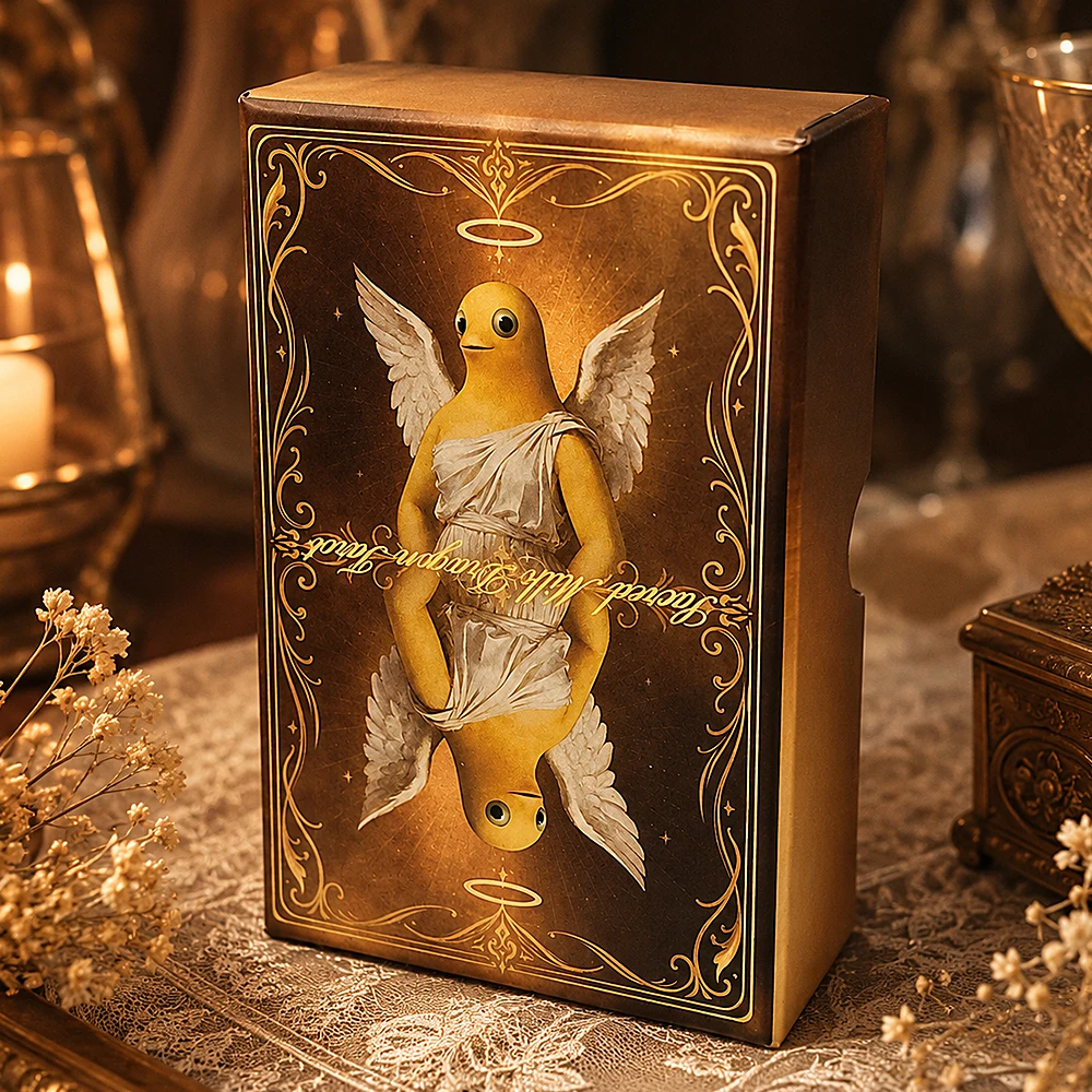 Mazo de Tarot Caprichoso de "Dragón de Leche Sagrada", 78 Cartas de Tarot Creativas, Humorísticas e Ilustradas con Doble Relieve en Caja Rígida