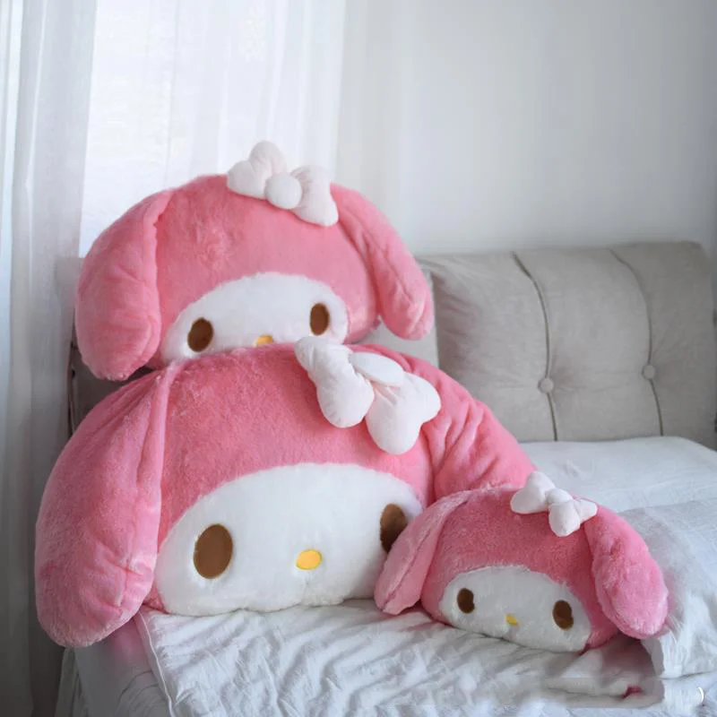 2024 My Melody Plush Toy Doll Kids Girls Big Size Hug Pillow Car Seat Headrest Back Cushion Lovely Room Sofa Decoration Pillow