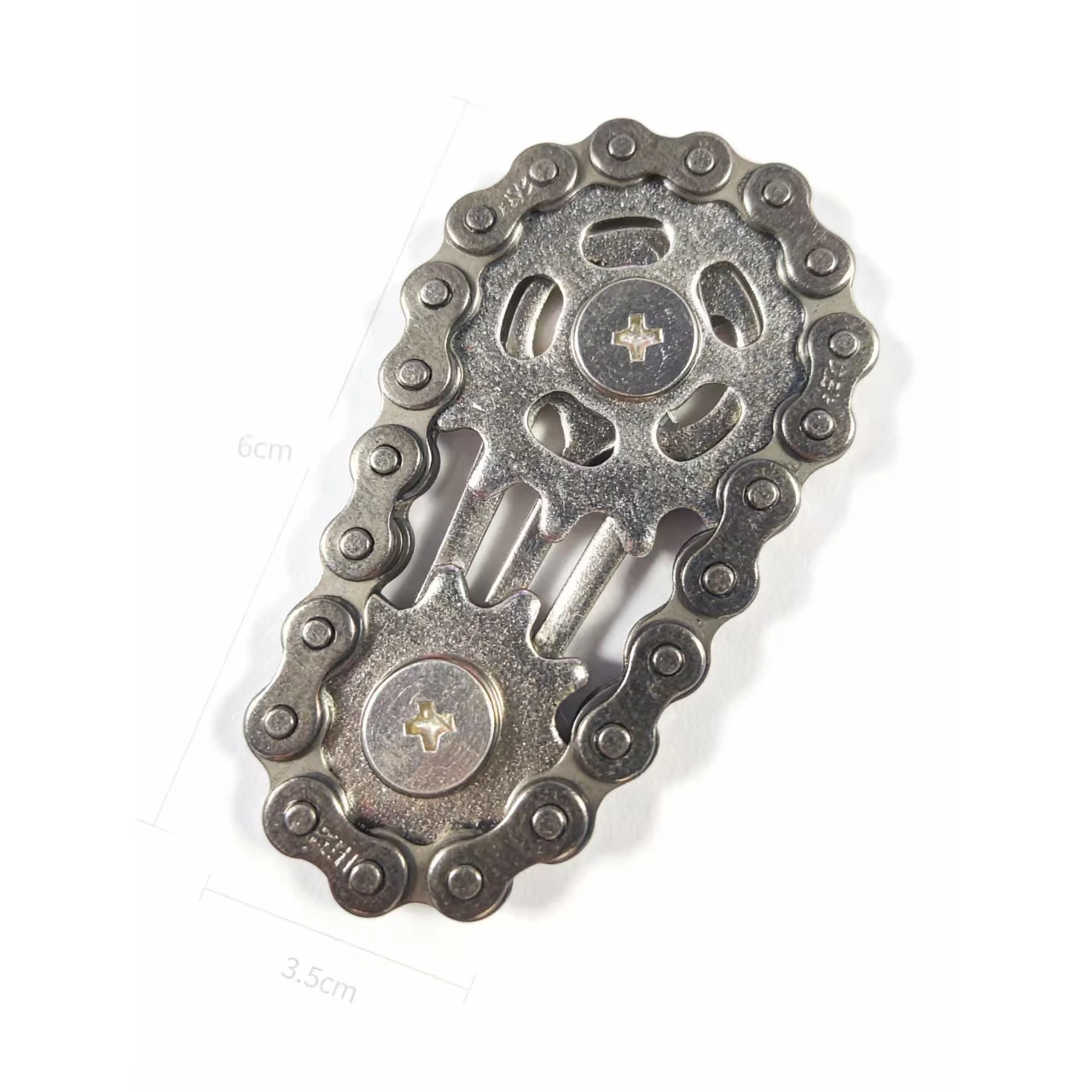 Mechanical EDC Chain Tooth Flywheel Fidget Spinner Antistress Anxiety Metal Bike Chains Spinner Toys for Children Adult Hand Toy