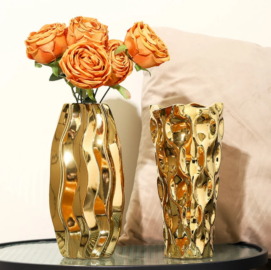 

Electroplated ceramic vases, study rooms, foyer, TV cabinets, decorations, dried flowers, fresh flowers, home decor