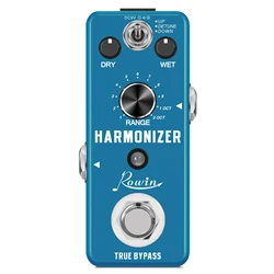 Rowin LEF-3807 Guitar Harmonizer Pedal Digital Pitch Effect Pedals Original Signal Create Harmony/Pitch Shift/Detune True Bypass