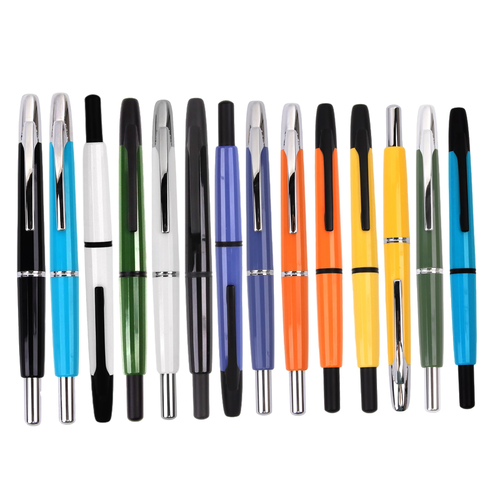 MAJOHN A2 Press Fountain Pen EF 0.4mm Nibs writing Ink Pens with Converter students business Gift pens shcool office supplies