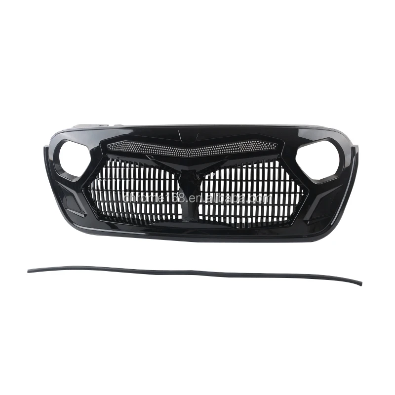 

Bright Black Grille For Jeep Wrangler JL 2018+ 4x4 Accessories Front Grill For Jeep Car Parts From Maiker Offroad