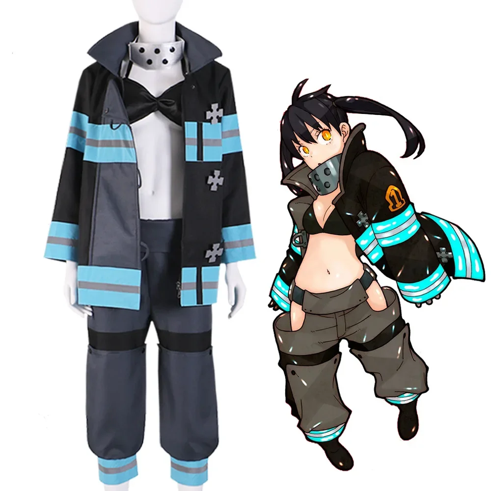 Anime Fire Force Cosplay Tamaki Kotatsu 1st Special Fire Brigade Costume